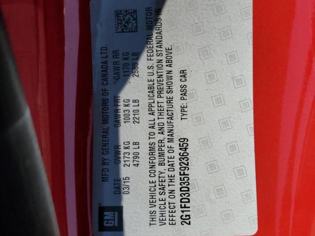 Chevrolet Camaro Lt Image 8