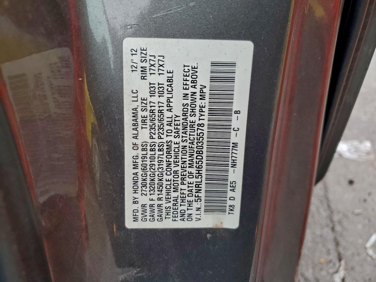 Honda Odyssey Exl Image 13