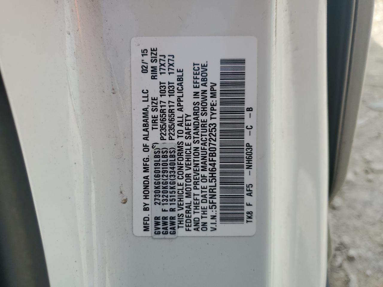 Honda Odyssey Exl Image 2