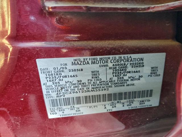 Mazda Tribute Es Image 6