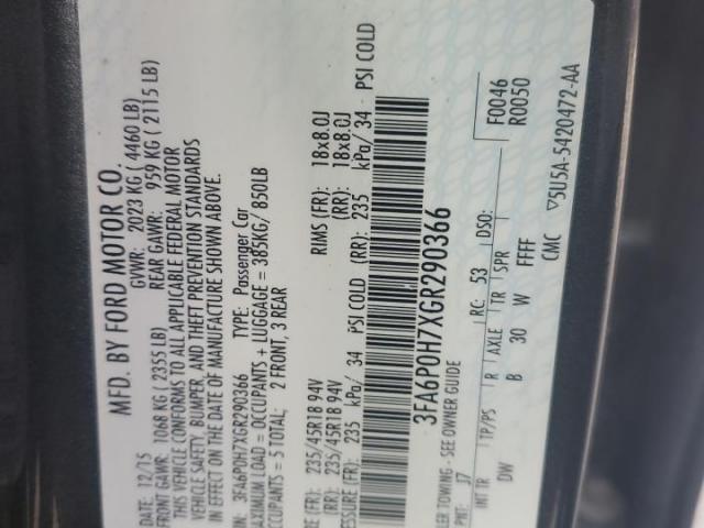 Ford Fusion Se Image 10