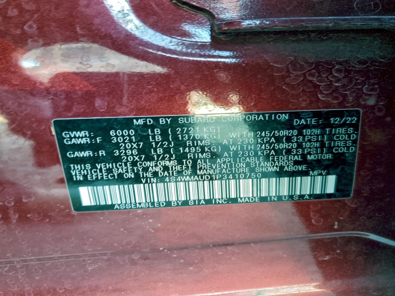 Subaru Ascent Limited Image 10